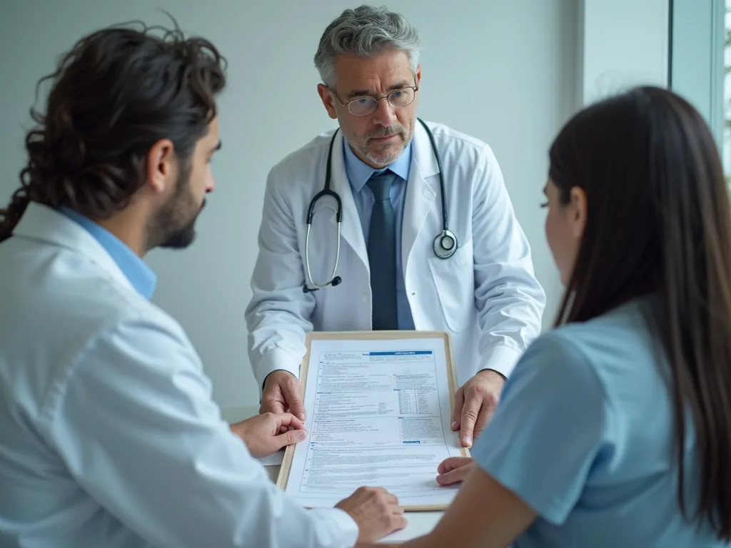 Doctor consulting with patient