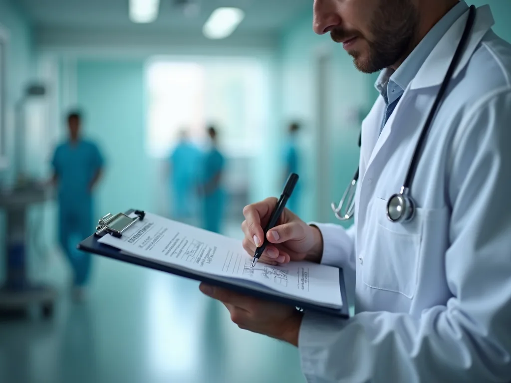 Doctor in consultation